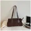 Bolso de hombro retro de moda transfronteriza de gran capacidad para mujer, nuevo bolso de mano de nicho retro de alta calidad