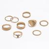 Europa y Estados Unidos transfronterizo nuevo temperamento de moda personalidad vieira chapado en oro micro anillo de diamantes anillo mujeres Venta al por mayor