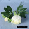 Peonía de Alta Gama de 2 Cabezas Flor Artificial Estilo Chino Decoración de Sala de Estar Flor Arreglo Floral para Mesa de Comedor Ramo de Flores Artificiales de Peonía