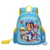 Mochila Escolar Infantil Nova 3-6 Anos Meninos e Meninas Mochila Desenho Animado Fofo Equipe Wangwang Mochila Escolar Mochila de Jardim de Infância
