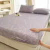 Lençol de baixo com elástico de alta gramatura em fio felpudo, grau A para maternidade e infantil, peça única, não 100% algodão, conjunto de três peças de lençol de baixo 100% algodão, capa de colchão Simmons