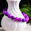 Collar y pulsera de jade morado real con gemas sudafricanas, joyería al por mayor, bienestar en vivo