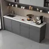 Mostrador de Barra de Agua Gabinete Integrado Despensa de Oficina Barra de Bar Contra la Pared Fregadero de Mármol de Empresa Mesa de Centro Sala de Estar