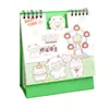 2027 Nuevo Calendario de Escritorio Adorno de Calendario de Escritorio Animales de Dibujos Animados Lindos Mini Calendario Artístico Estudiantil Libro Regalo Presente