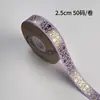 Fita Colorida de Vinha Hot Stamping Fabricante Atacado Laser Hot Sólido Hot Stamping Festa de Festival Feito à Mão DIY Fita