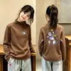Camiseta Térmica de Forro Polar para Niñas, Camiseta de Manga Larga Cepillada para Niños Medianos y Mayores, Capa Interior Cálida, Nueva Llegada Otoño/Invierno, Camiseta Casual