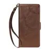 Adecuado para funda de cuero iPhone 18 Pro, Samsung S26 billetera con ranura para tarjeta patrón de piel de vaca hebilla lateral funda protectora A27 color sólido