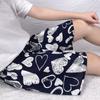 Calças de pijama de algodão e seda femininas, calças finas de verão de algodão artificial, desenho animado, tamanho grande, calças de algodão e seda soltas, calças grandes para casa