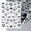 FULL BEAUTY transfronterizo nuevo Halloween relieve tridimensional gema ojo de demonio araña pegatinas para uñas al por mayor