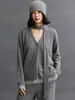 Cárdigan de Punto Suelto Casual de Moda Elegante Simple Versátil para Mujer Otoño e Invierno Nuevo Chaqueta Estilo Perezoso de Cachemira