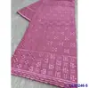 Tela Bordada Satinada Lisa Brillante Polaca 5 Yardas de Estilo de Oriente Medio y Africano Tela Suave para Ropa Venta al por Mayor