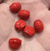 Arena roja cinabrio cruda mundo rico cuentas sueltas DIY caparazón de tortuga pulsera de cuentas de arena roja material accesorios hechos a mano venta al por mayor