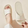 Pantuflas de piel sintética para mujer, verano, casa, venta al por mayor, interior, antideslizantes, oficina, salón de belleza, cuero de lujo ligero, pantuflas para el hogar de hombre