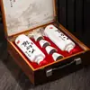 Garrafas de Vinho de Cerâmica Jingdezhen 0,5kg Decorativas Criativas Domésticas Garrafas Vazias Jarra de Vinho Frasco Selado para Licores 0,5kg Conjunto