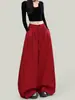Jeans Elegantes de Tiro Alto Plisados Adelgazantes para Mujer, Nuevo Estilo Otoño e Invierno 2026, Pantalones Amplios y Versátiles de Caída Suelta