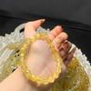 Gomita Natural, Pulsera Topacio de Osmanthus, Pulsera Aleatoria, Color Dorado, Producto Individual Blanqueador, Viene con Cristal