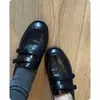 Mocasines de mujer con doble tira de velcro para ir al trabajo, nuevo estilo retro 2026, tacón grueso elegante, versátiles