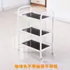 Carrito de Peluquería Carrito de Herramientas para Salón de Belleza Carrito de Almacenamiento de Snacks Carrito de Manicura Estante Móvil con Ruedas
