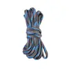 Pulsera de Cordón de Paracaídas de Color Camuflaje de 3m Cuerda Paracord 4mm Trenzada Pulsera para Exteriores Cuerda de Tejido