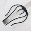 Uña de pelo de onda en forma de U de hierro estilo de pelo simple accesorios para horquilla de pelo mujeres primavera material DIY Electrólisis de hierro negro sub horneado
