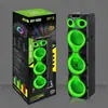 Caixa de Som Bluetooth MT-1222 12 polegadas 3 Alto-falantes Microfone Sem Fio Luzes RGB Portátil para Exterior Dança Quadrada Áudio Controle Remoto