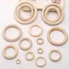 Anillo de Madera 15-100mm Paquete de Materiales Hechos a Mano DIY Anillo Anillo de Madera Creativo Accesorios de Joyería para Pulsera de Niños