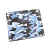 Billetera Corta Nueva para Hombre Transfronteriza, Estilo Horizontal, Estampado de Camuflaje Original, Ranuras para Tarjetas con 80% de Descuento, Billetera Integrada para Dinero y Tarjetas