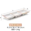 Platos Pequeños de Melamina para Sazonar y Untar en Barbacoas, Platos de Plástico Divididos con Dos o Tres Compartimentos, Platos para Snacks, Recipientes para Salsas para Uso Comercial