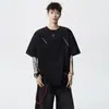 2026 Verano Nuevo Camiseta Estructurada de Manga Corta de Moda para Hombre Camisa de Manga Media para Pareja Talla Grande Top Holgado Marca de Moda
