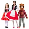 Disfraces de Caperucita Roja y el Lobo Feroz para Niños, Disfraces de Role-Playing de Cuentos de Hadas para Padres e Hijos, Disfraces para Actuaciones Dramáticas de Jardín de Infancia
