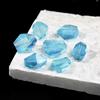Jingde joias natural azul diabo azul mar tesouro com contas moldadas furo passante joias diy únicas acessórios de cristal atacado