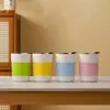 Caneca Transfronteiriça Yuerui Sem Alça, Caneca de Cerâmica para Chá com Leite Aquecedora de Mãos, Caneca de Café, Brinde Corporativo com Logo, Caneca de Viagem com Tampa