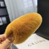 Pinza para el cabello Mao Mao Corea del Sur Ins Cabello de conejo Rex real Pinza para el cabello de felpa linda de gran tamaño Lado de piel Tarjeta BB Celebridad de Internet