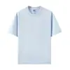 26 Piezas de Ropa de Trabajo Personalizada de Manga Corta y Cuello Redondo de Sorona, Camiseta de Uniforme de Verano de Color Sólido de Manga Media de Seda Hielo Fresca con Logo Impreso