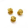 Brincos de aço inoxidável banhados a ouro 18k com design de concha dupla personalidade ins europeia e americana para mulheres, senso de alta qualidade, brincos curinga, atacado
