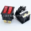 Interruptor Pulsador Doble Kcd6 Kcd3 Rojo Interruptor Basculante de 6 Pines y 2 Posiciones Luz LED Certificación KC Corea