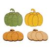 Colgante de Calabaza para Festival de la Cosecha de Acción de Gracias de Madera Ocre Creativo Astillas de Madera Material de Bricolaje para Niños Decoración de Marcador de Página para Álbum de Fotos