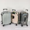 Maleta de Cabina de 20 pulgadas con Marco de Aluminio Moderno Multifuncional, Maleta de Viaje con Carrito de Aluminio Resistente a Caídas de Gran Capacidad de 28 pulgadas, Tres Cerraduras