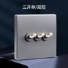Painel de Tomada Hanton B2 Tema Decoração de Casa Minimalista Nórdico Interruptor Cristal Basculante Tipo 86 Embutido Núcleo de Cobre Durável