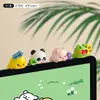 Decoración de Escritorio de Computadora Descompresión Estación de Trabajo Animal Pequeño Tumbado Dibujo Animado Creativo Pantalla de Navegador Adorno de Resina