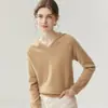 Suéter con Capucha Casual Reductor de Edad 100% Cachemira Pura para Mujer Holgado con Capucha Sudadera de Punto Pulóver Capa Base Venta al por Mayor
