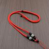 Corda para Colar Tecida à Mão Pingente de Jade Cordão para Pingente Corda de Pingente de Jade para Pendurar no Pescoço Corda de Pingente de Cera de Abelha Dourada para Homens e Mulheres