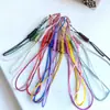 Lanyard ajustable de cuerda de doble cabeza tejido a mano al por mayor, cordón para colgar, acceso a bolsa, tarjeta de acceso, cuerda para llaves de mano
