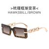 Gafas de sol con montura de espejo estilo retro moderno y transfronterizo, estilo popular de moda urbana para mujer.