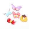 Superficie sólida brillante orejas de dibujos animados lindas diy pegamento crema funda para teléfono diadema accesorios para el cabello vaso de agua palo resina Goka