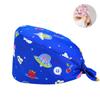 Gorro Quirúrgico Transfronterizo Algodón Color Sólido Correa Estampada Ajustable Unisex para Enfermera de Quirófano Gorro para Odontólogo Oral