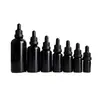 Botella de Vidrio para Aceite Esencial de 10ml 15ml, Botella Gotero Original para Líquidos, Botella Negra Opaca para Aceite Esencial de 30ml