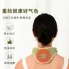 Protector de cuello de lana de moxa con calefacción eléctrica y núcleo de moxa, almohadilla térmica para cuello de terapia de moxa, protector de cuello de lana de moxa para fisioterapia
