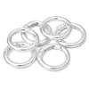 5 Anillos de Tarjeta de Colores de Aleación Anillas de Resorte Abribles Llaveros Redondos Ganchos para Bolsos Materiales Accesorios para Joyería DIY