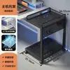 Soporte para host de computadora, carrito para debajo del escritorio, estante de almacenamiento móvil de varias capas para salas de juegos, uso doméstico y base para carcasa de computadora